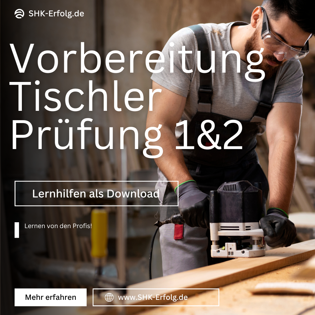 Lernhilfe GP Tischler – 2026 Vorbereitung auf die Gesellenprüfung Teil 1 & 2 (PDF)