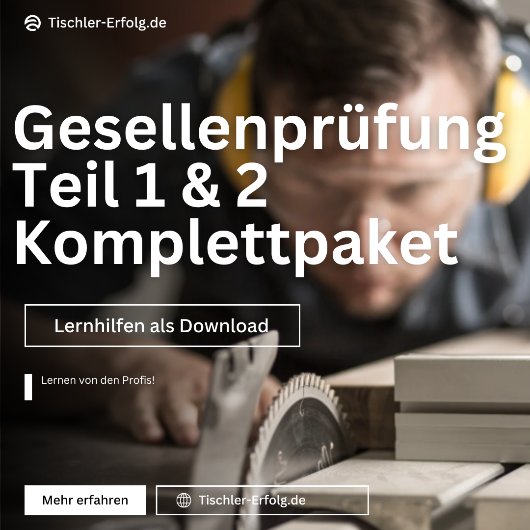 Gesellenprüfung –  Das Komplett-Lernpaket Schreiner/Tischler 2026